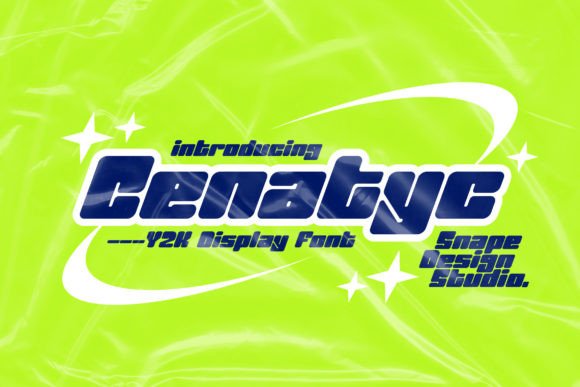 Cenatyc: A Futuristic Typeface for Modern Design