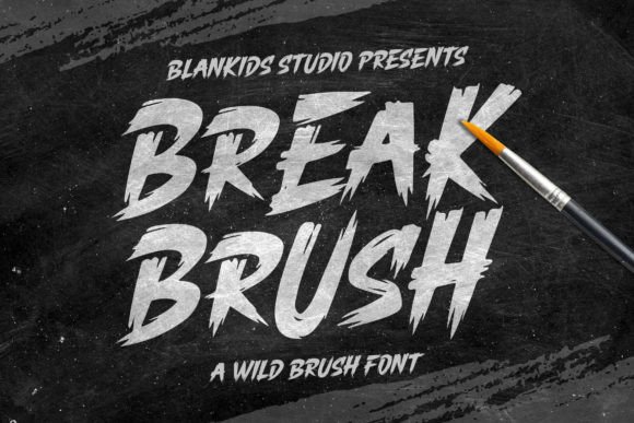 Exploring the Break Brush Wild Font for Dynamic Designs
