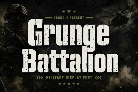 Grunge Battalion: The Typeface for Tactical Design Authority